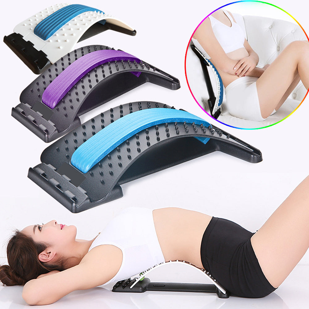 Stretch Equipment Back Massager Stretcher Fitness Lumbar Support Relaxation Mate Spinal Pain Relieve Chiropractor Messager - V.I.P Digital Presence