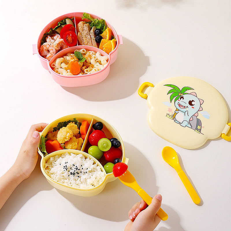 Cartoon cute microwaveable portable lunch box with buckle compartments - V.I.P Digital Presence