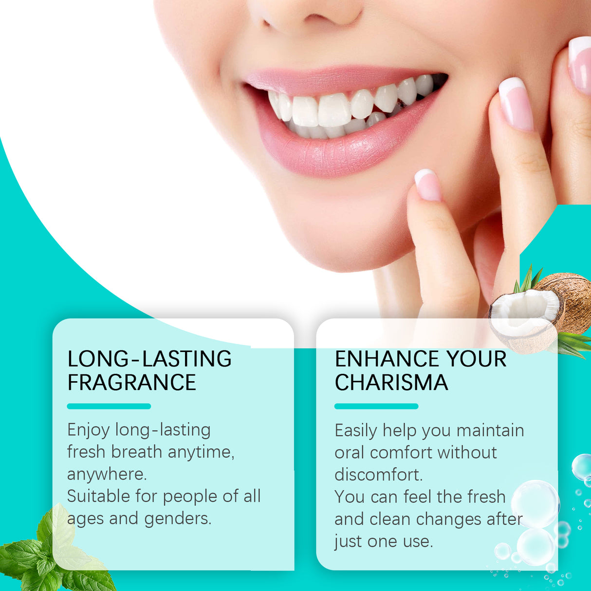 Coconut Mint Mouthwash Remove Stains, Freshen Breath And Clean Teeth With Convenient Care Mouthwash - V.I.P Digital Presence