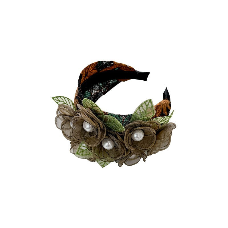 Fashionable handmade fabric exaggerated flower headwear - V.I.P Digital Presence