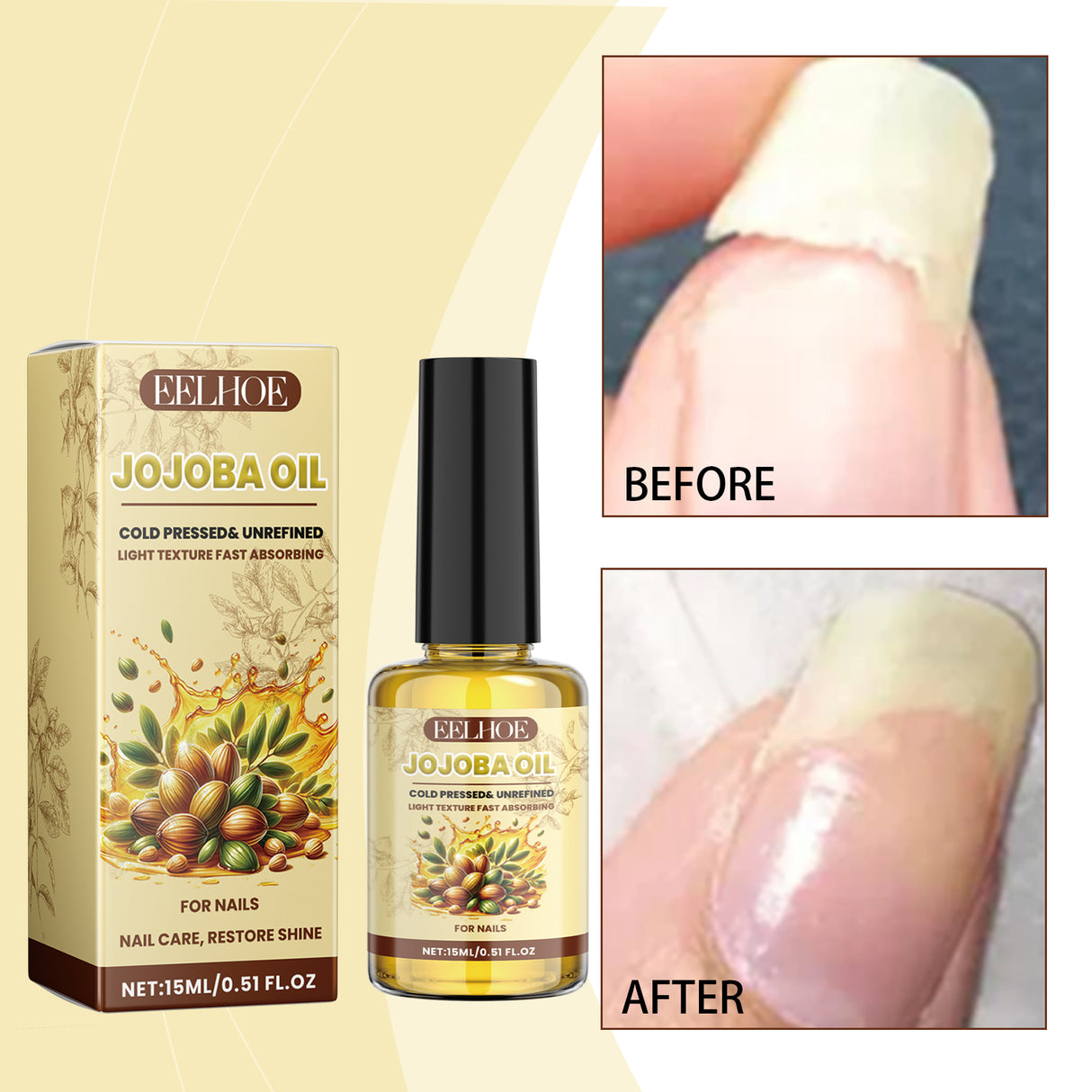 Jojoba Oil For Nails, Nail Care Anti-Barb Edge Oil Softening Nourishing Base Oil For Nail Protectors - V.I.P Digital Presence
