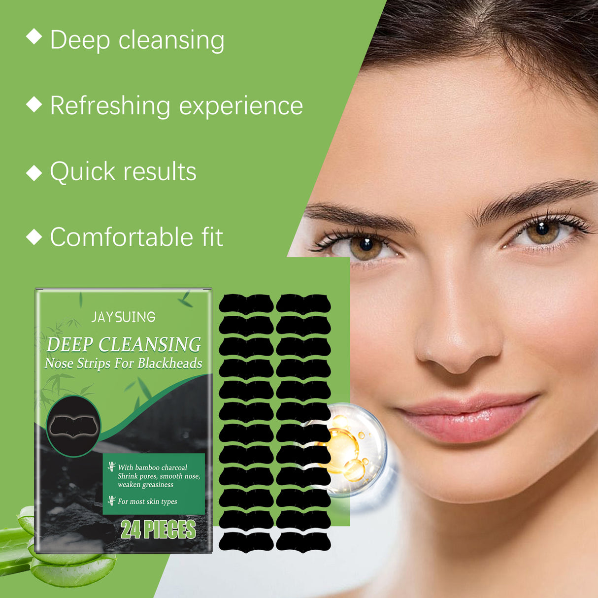 Charcoal Blackhead Pore Patch Gently Cleans Face From Blackheads And Improves Rough Pores - V.I.P Digital Presence