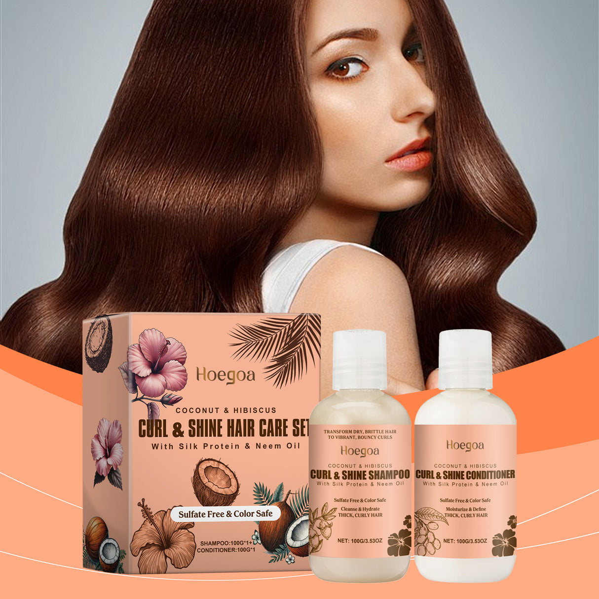Coconut Moisturizing Shampoo Set Clean And Moisturizing Hair Care Curls Elastic Shape Volumizing Shampoo - V.I.P Digital Presence