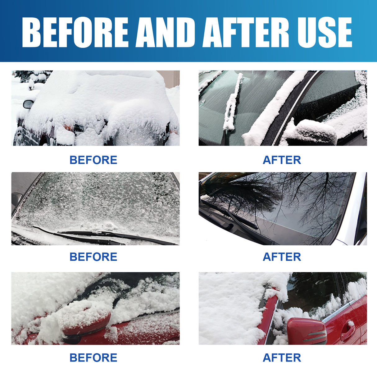 Deicing Agent, Winter Car Glass Fast Melting Snow Remover Front Windshield Snow Repellent - V.I.P Digital Presence