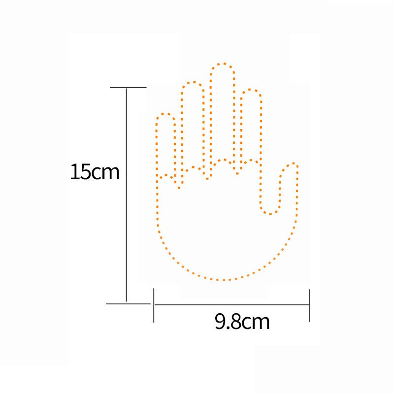 Funny Gift Gesture LED Car Middle Finger Back Window Car Sign LED Hand Novelty Car Interior Decoration Suspension In The Car - V.I.P Digital Presence