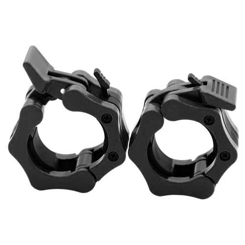 1 par de abrazaderas olímpicas de 2" con cierre giratorio para barra, pinzas para mancuernas, barra de levantamiento de pesas, gimnasio, mancuernas, fitness, culturismo