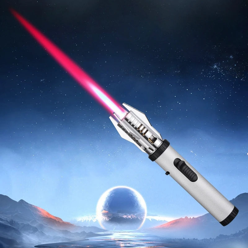 Planet Lightsaber Butane Gas Lighter 360° Use Metal Outdoor Windproof Turbine Torch Jet Lighter Gun BBQ Welding Cigar Tool - V.I.P Digital Presence