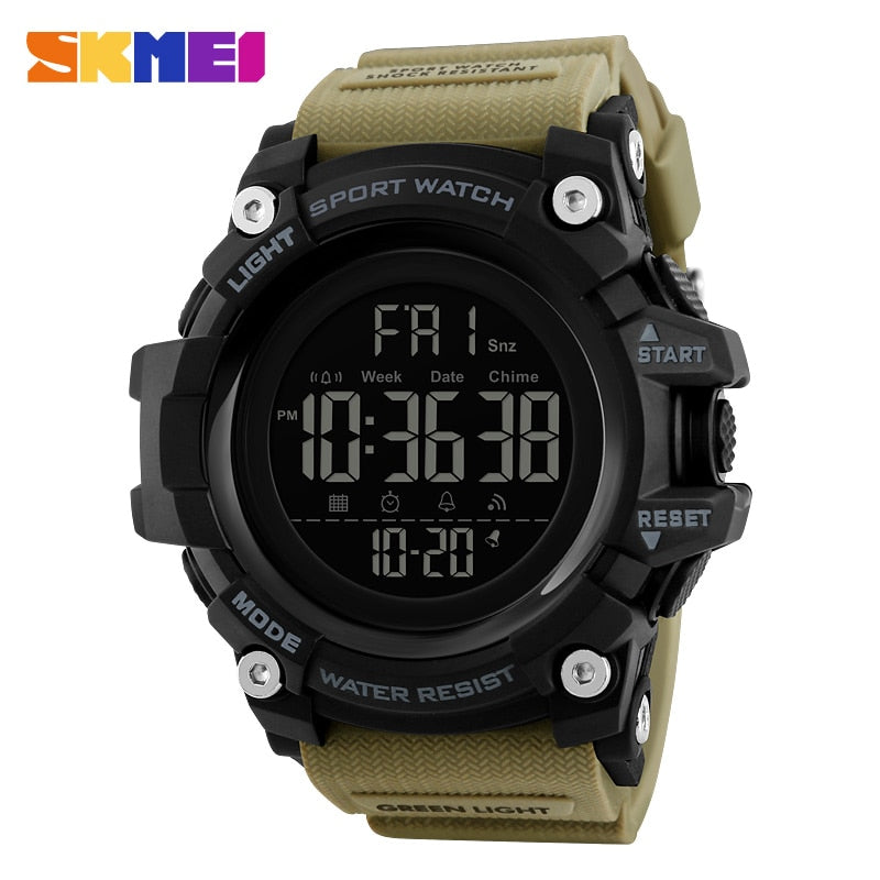 SKMEI 1384 Countdown Stopwatch Sport Watch Mens Watches Top Brand Luxury Men Wrist Watch Waterproof LED Electronic Digital Male Watch - V.I.P Digital Presence