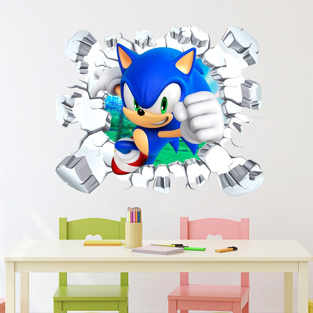 Sonic Stickers Cartoon Anime Super Mario Self Adhesive PVC Decoration Mario Stickers - V.I.P Digital Presence