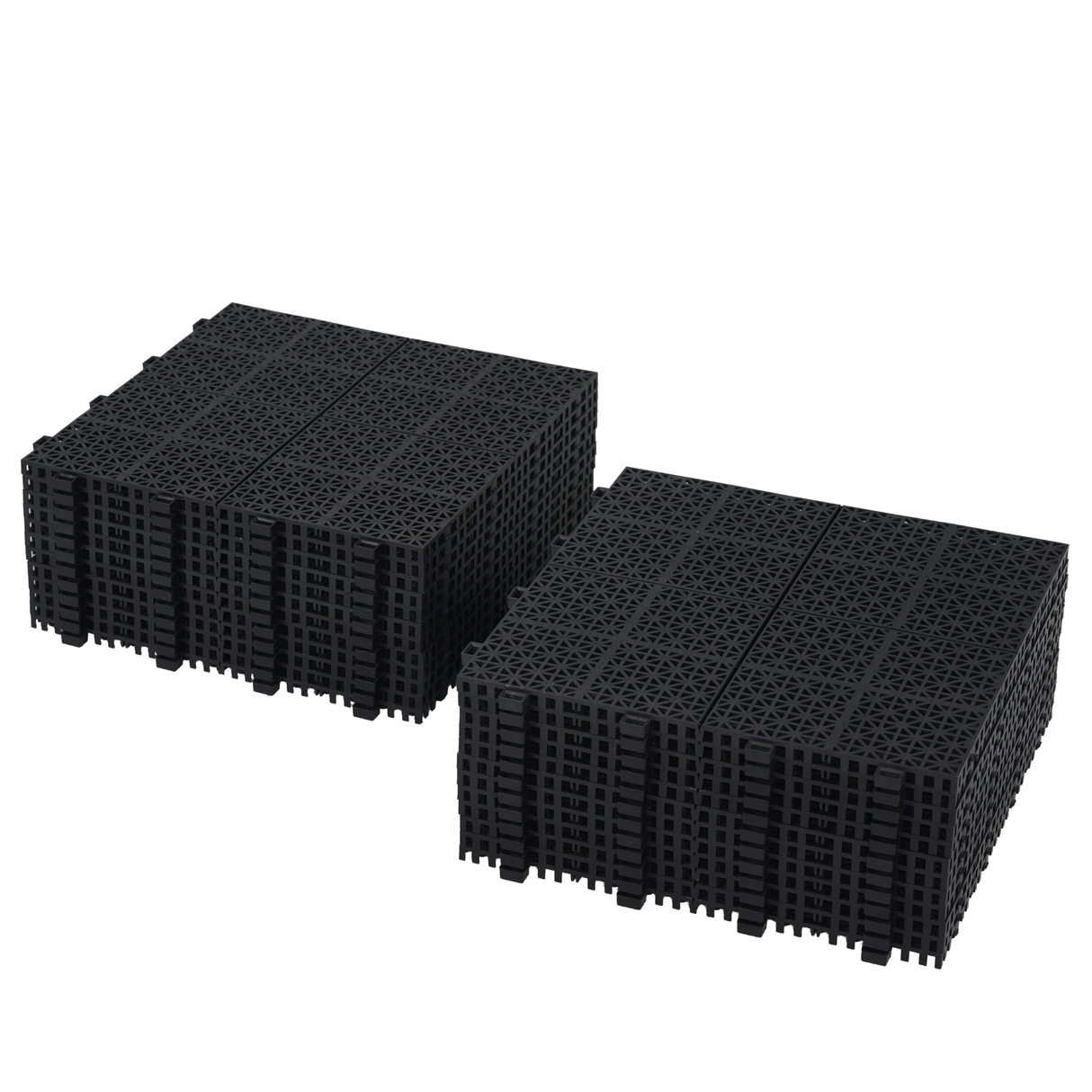 12 x 12 inch black interlocking deck tiles, plastic waterproof, weighing up to 6613 pounds, with a rose pattern pack of 12 - V.I.P Digital Presence