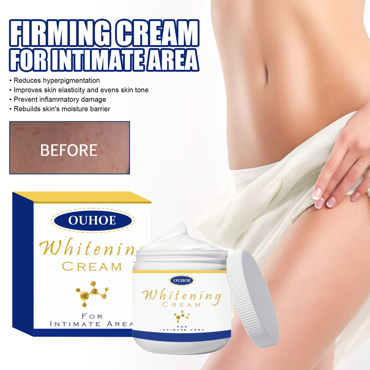 Body Whitening Cream, Lightening Dull Skin Even Skin Tone Moisturizing Skin Beauty Cream - V.I.P Digital Presence
