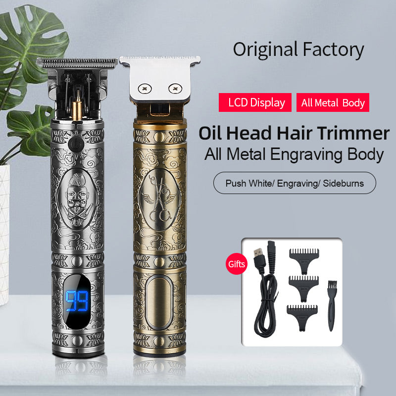 Oil Head Hair Clippers Hair Clippers Electric Hair Clippers Shave t9 Engraving Electric Hair Clippers - V.I.P Digital Presence