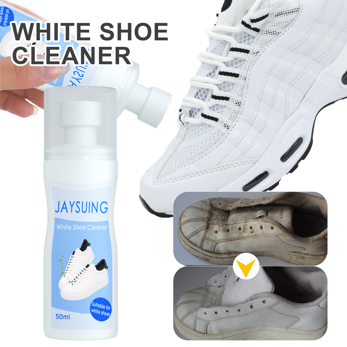 Small White Shoe Cleaner, Portable No-wash Small White Shoes Decontamination And Whitening Cleaner - V.I.P Digital Presence