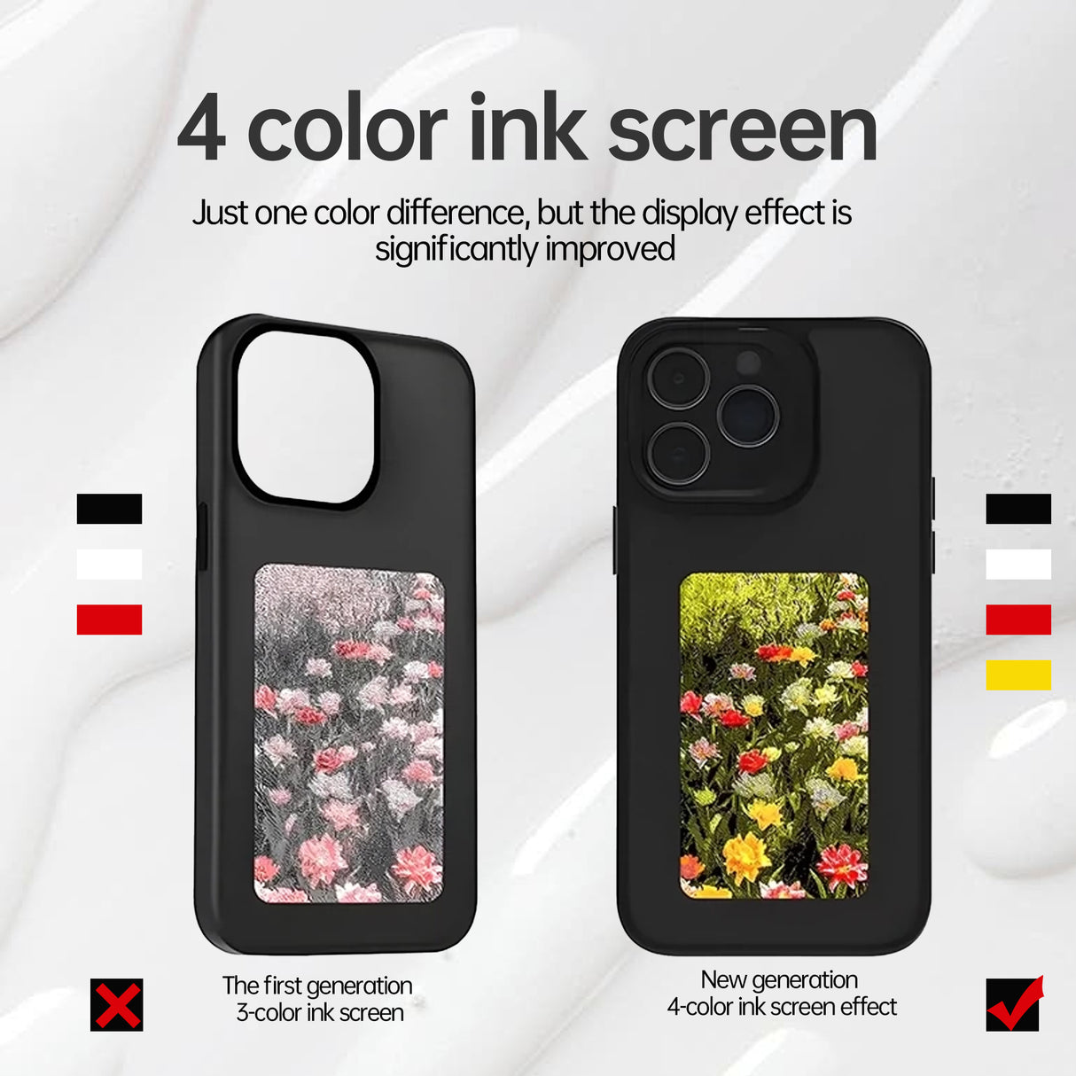 Screen casting phone case with ink screen DIY pattern suitable for iPhone protective case - V.I.P Digital Presence