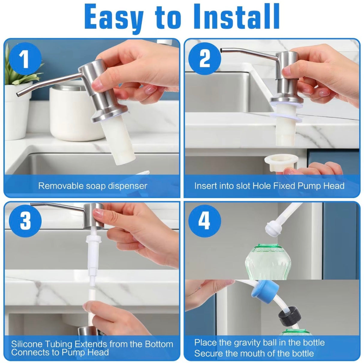 RefillEase Sink Soap Dispenser