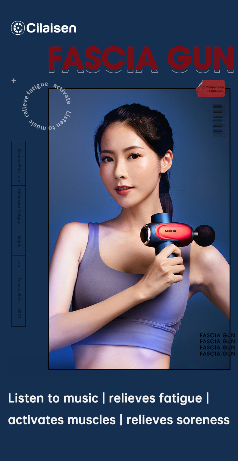 CP-F10 fascia gun muscle massager cervical muscle relaxer electric menstrual gun leg electric - V.I.P Digital Presence