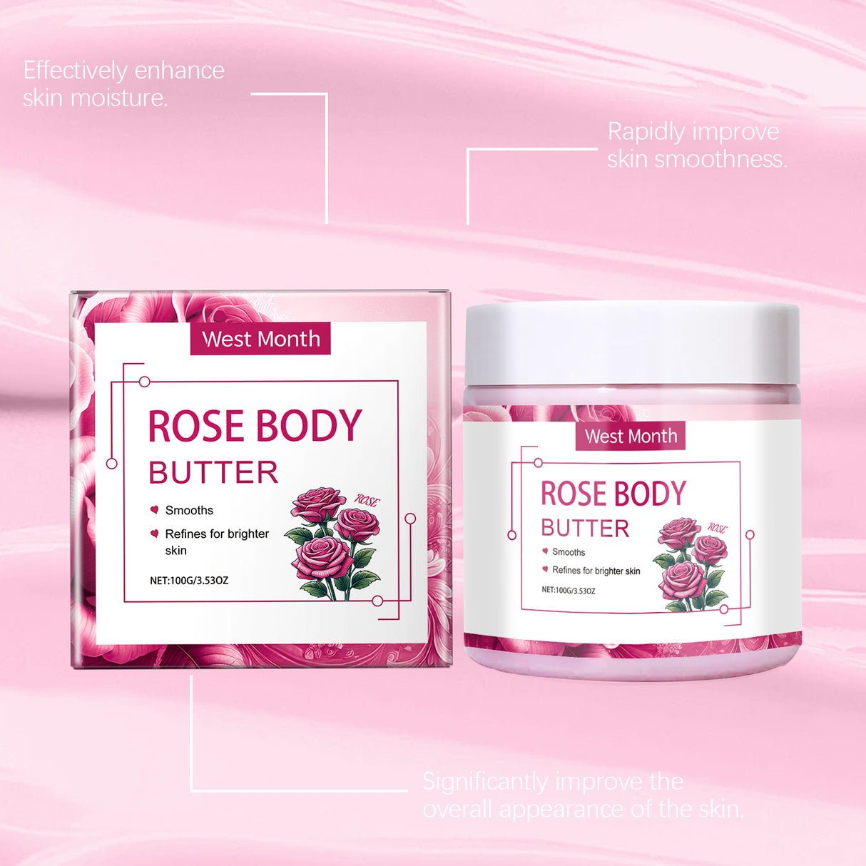 Moisturizing Body Cream Restores Rough, Dull Skin, Moisturizes And Nourishes Skin For A Long Time
