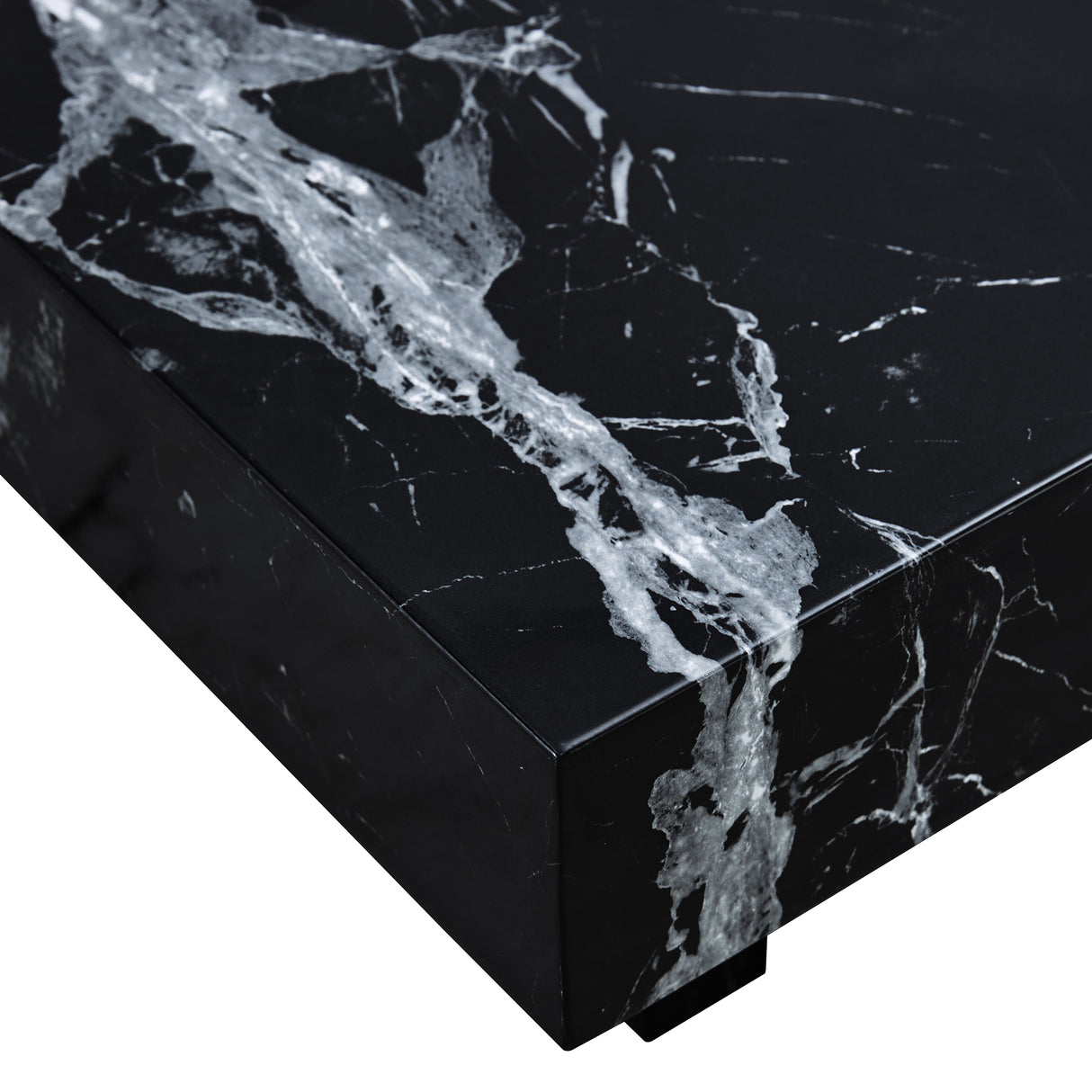 A modern and practical coffee table made of MDF material with black patterns - V.I.P Digital Presence