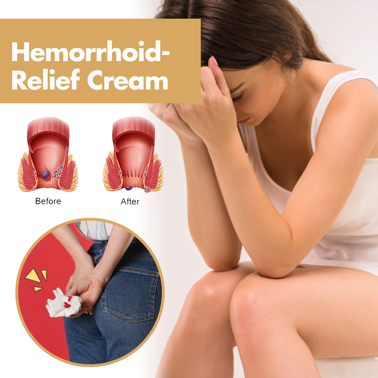 Hemorrhoid-Relef Cream, Relieve Itching Discomfort Repair Internal And External Mixed Nevus Anus Soothes Meat Ball Swelling - V.I.P Digital Presence