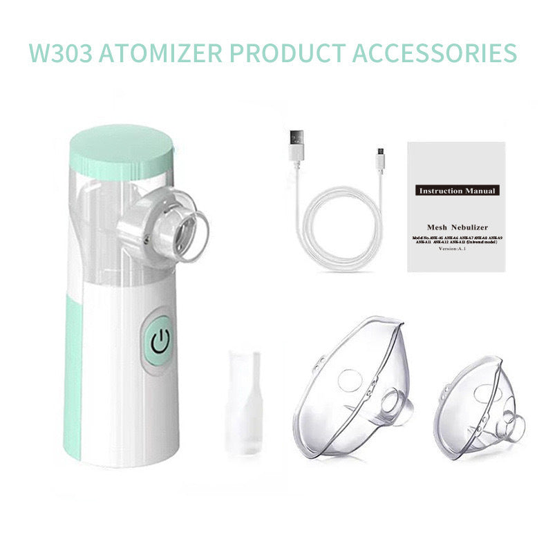 Outdoor Portable Nebulizer Silent Mesh Mini First Aid Kit Handheld Asthma Inhaler Atomizer Kids Adult Saving Emergency Device - V.I.P Digital Presence