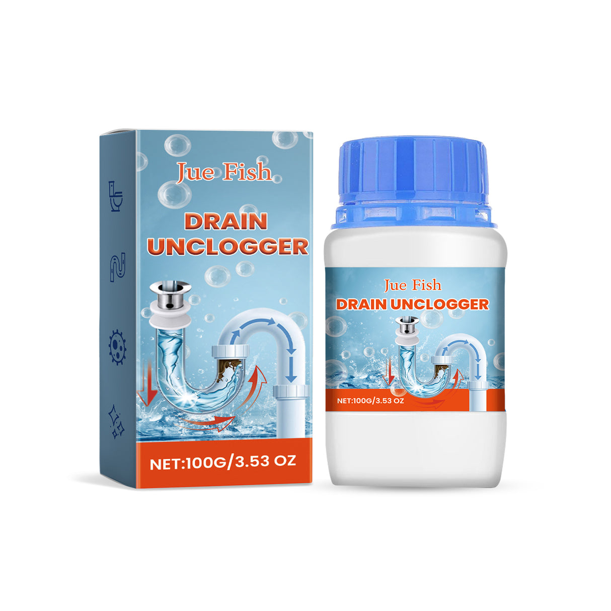 Drain Unclogger, Kitchen Toilet Sewer Pipe Oil Blockage Cleaning Dredging Deodorization - V.I.P Digital Presence