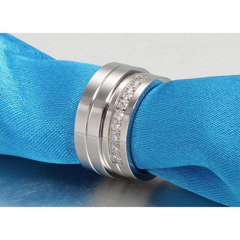 Vnox Lovers CZ Wedding Band Engagement Rings for Couples - V.I.P Digital Presence