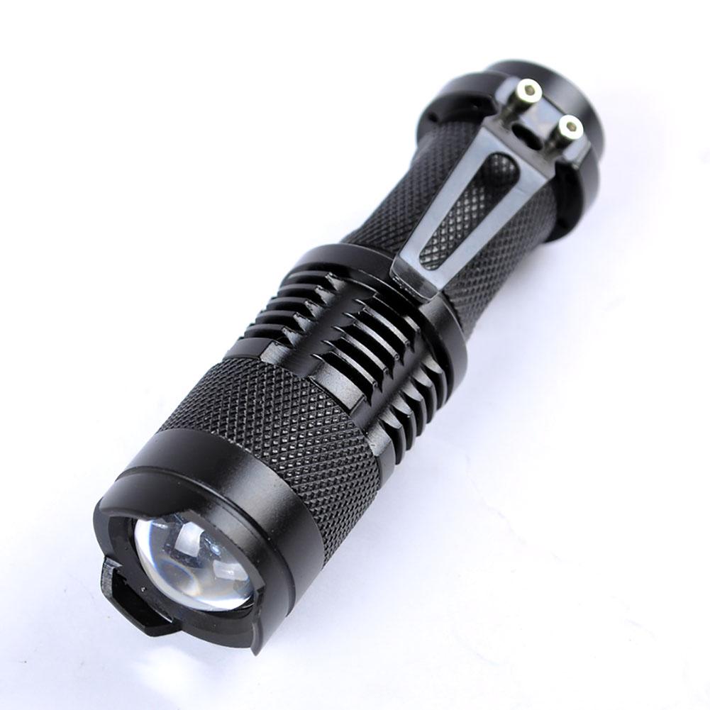 Mini 3 Modes LED UV Flashlight Q5 SK68 Waterproof Zoomable Lantern Torch 395nm Violet Light Lamp Used By AA Or 14500 - V.I.P Digital Presence