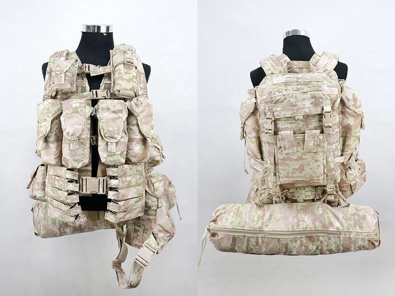 Cold War direct-purchased Russian military-issued 3rd-gen 6sh117 desert KSOR digital camo tactical vest - V.I.P Digital Presence