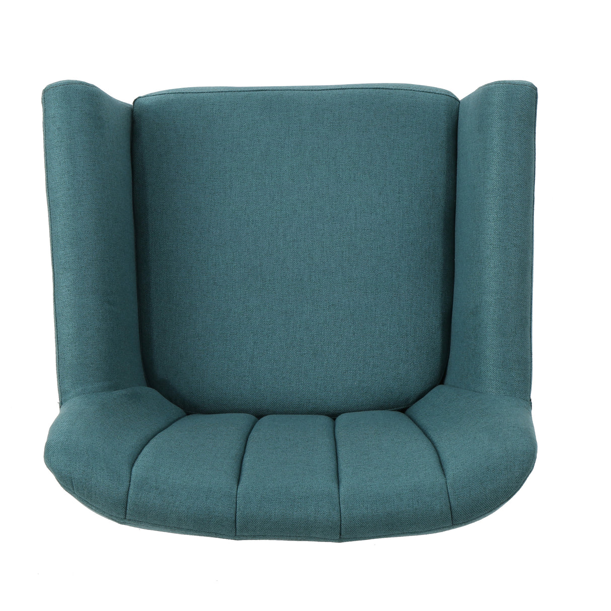 Mid Century Modern Fabric Club Chair, 28.30" W x 27.60" D x 31.50" H, Dark Teal/Natural - V.I.P Digital Presence