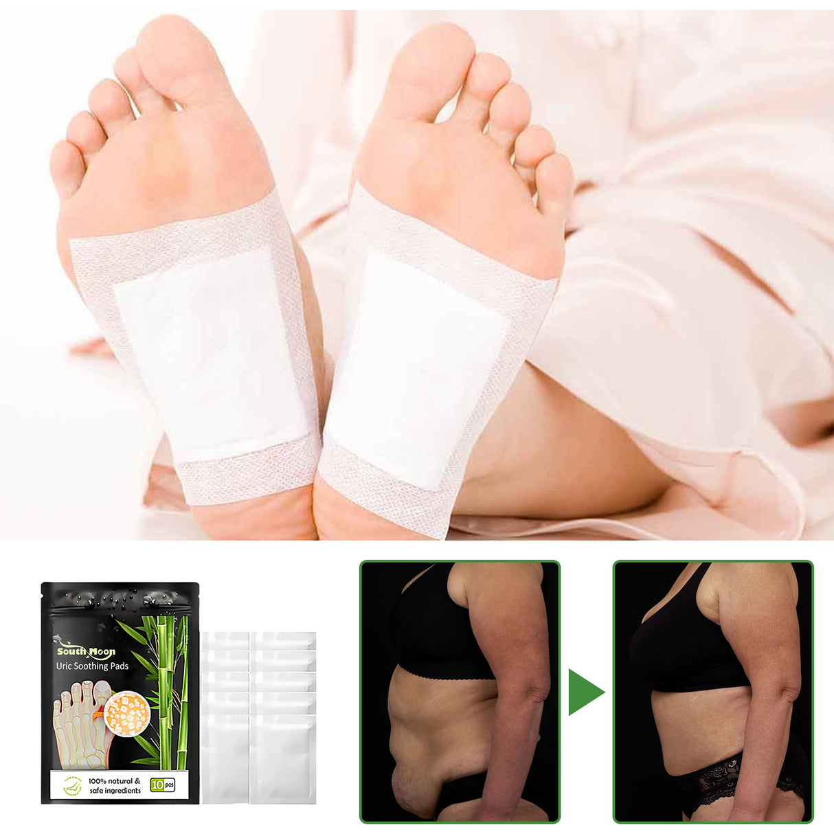 Uric Soothing Pads, Relieve Joint Pain Foot Clean Cold Dispelling Wet Foot Patch - V.I.P Digital Presence
