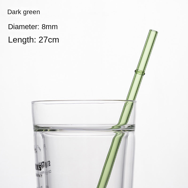 Eco-Friendly High Borosilicate Glass Straw Durable Heat-Resistant Starbucks Kids Straw 27cm Customized - V.I.P Digital Presence