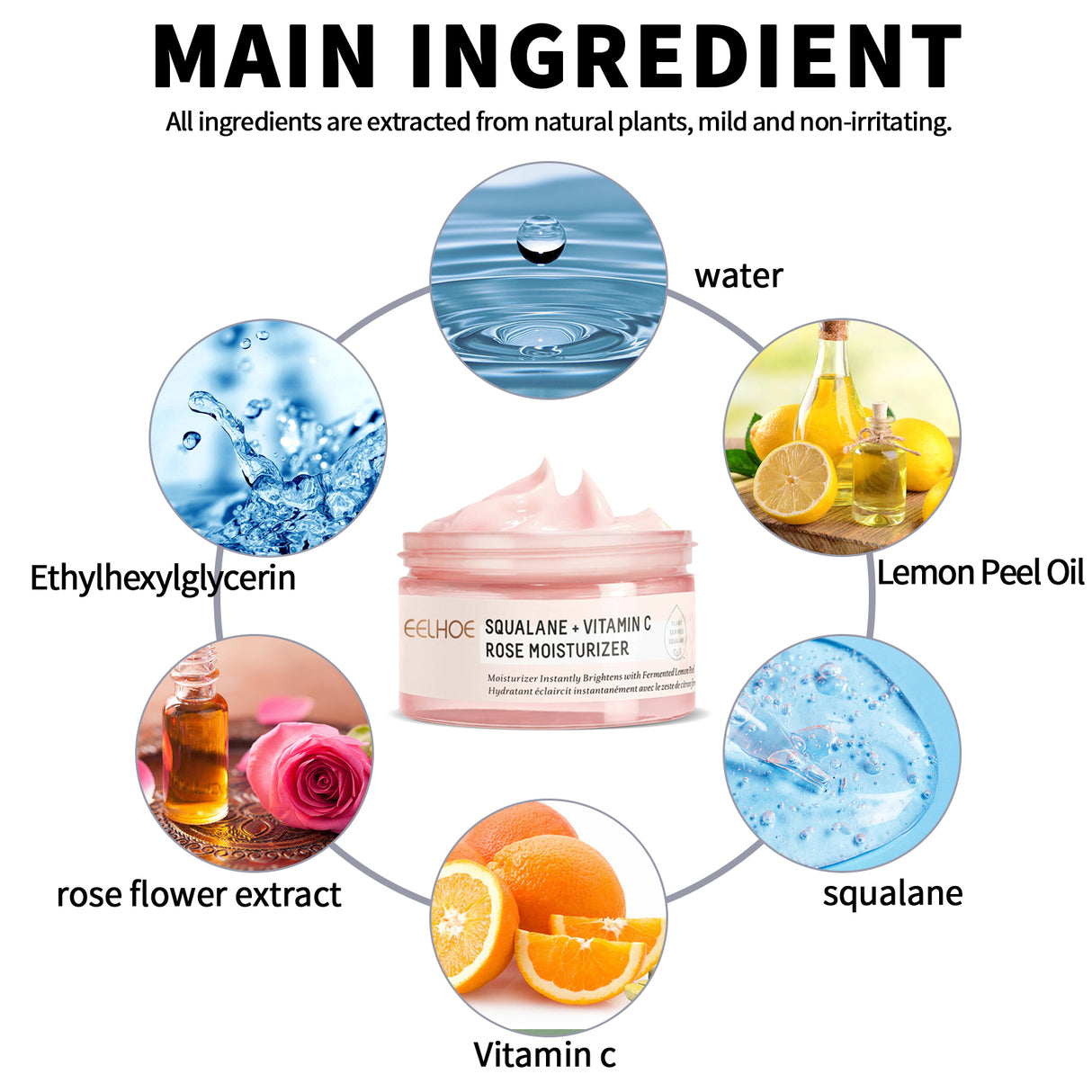 Squalane Vc Rose Moisturizing Cream, Anti Dull Moisturizing Firming Brightening Face Cream - V.I.P Digital Presence
