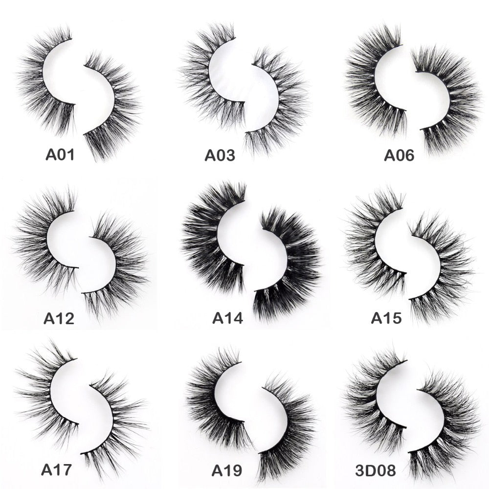 3D Mink Eyelashes Crossing Mink Lashes Hand Made Full Strip Eye Lashes 34 Styles cilios naturais False Lashes - V.I.P Digital Presence