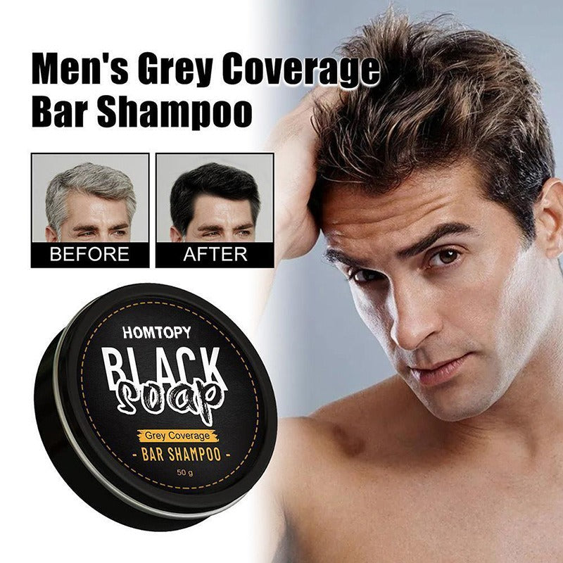 Men's shampoo soap, white hair soap, turn black hair into smooth and smooth essential oil soap, cleansing soap - V.I.P Digital Presence