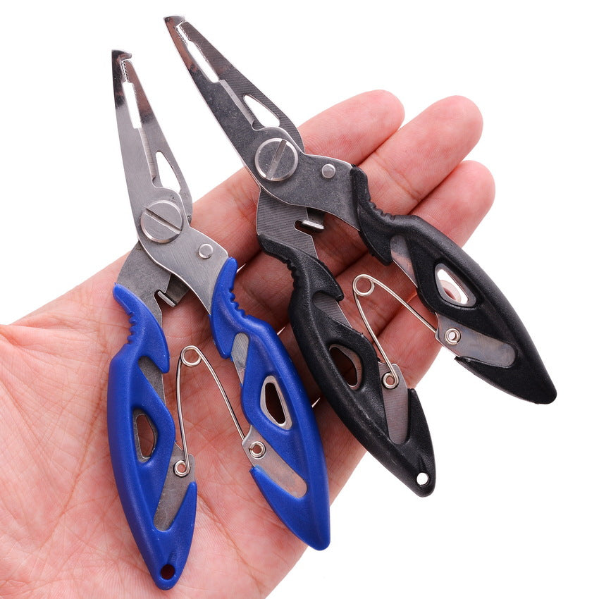 Fish Hook Pliers Small Fishing Pliers Luya Stainless Steel Mouth Fishing Horse Fishing Line Scissors Lengthened Opening - V.I.P Digital Presence
