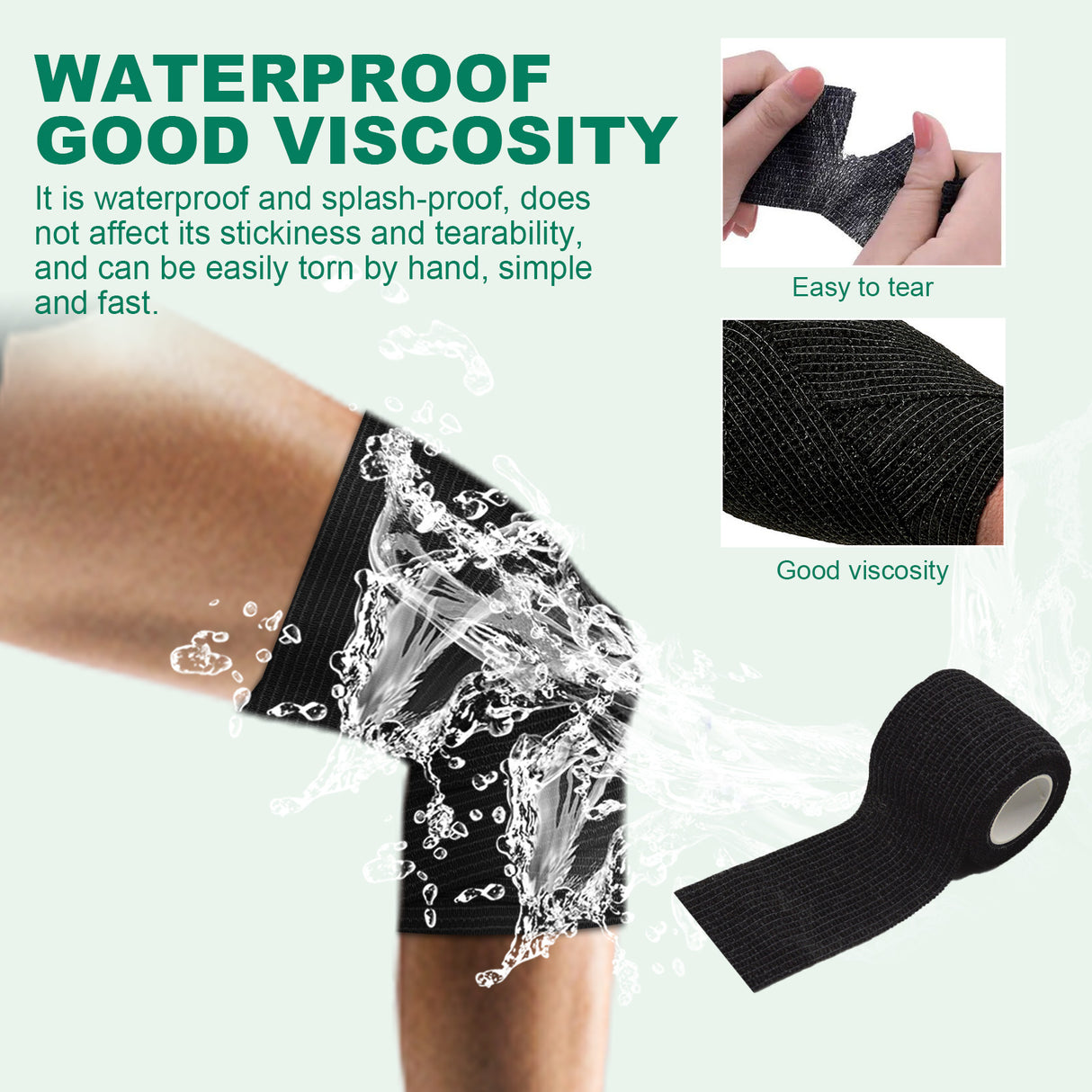 Elastic Self-Adhesive Sports Bandage, Waterproof Elastic Protective Bandage For Wrist, Elbow And Knee Soreness - V.I.P Digital Presence