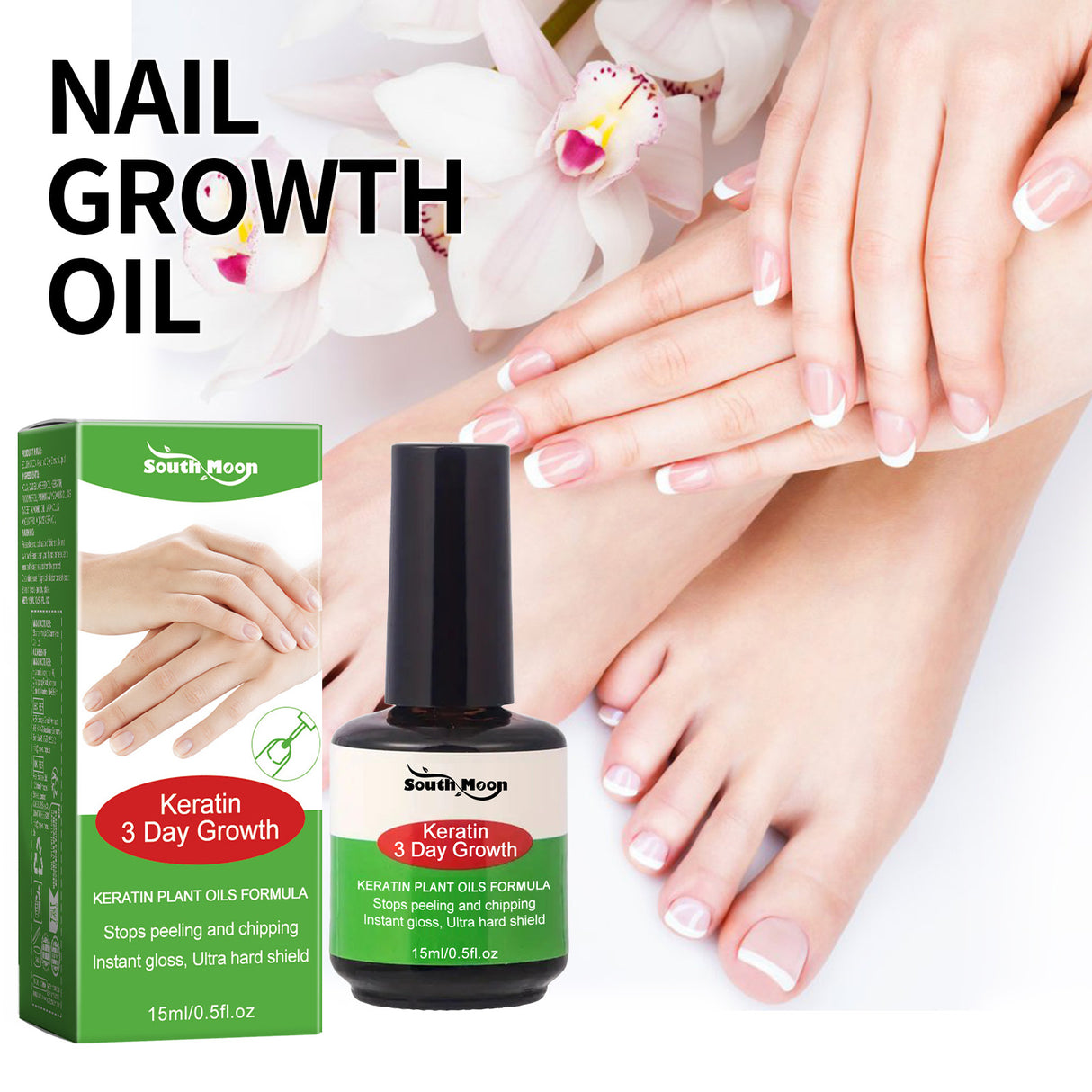 Keratin Nail Growth Oil, Gray Nail Repair Softens Nails, Remove Thickens Nails, Brightens And Nourishes Nails Liquid - V.I.P Digital Presence