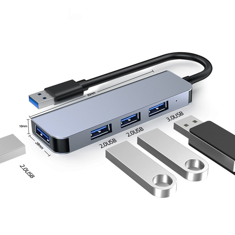 HUB splitter type-c expansion hub four in one high-speed USB 3.0 hub mobile computer expansion dock - V.I.P Digital Presence