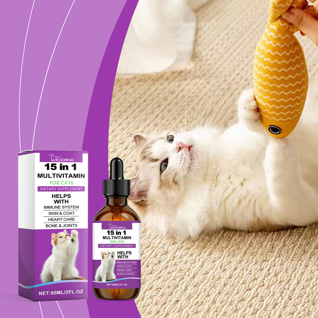 Pet Cat Vitamin Drops Care For Pets With Physical Discomfort Daily Care Vitamin Supplements - V.I.P Digital Presence