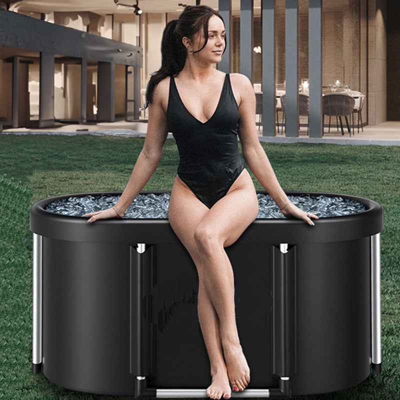 Portable multi-layer outdoor cold immersion bathtub for athletes' recovery, foldable for family use. - V.I.P Digital Presence