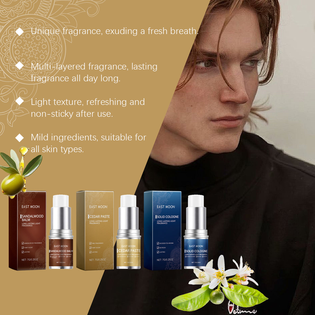 Men's Balm Stick Refreshing Non-Sticky Long Lasting Fragrance For Men Charm Balm Applicator - V.I.P Digital Presence