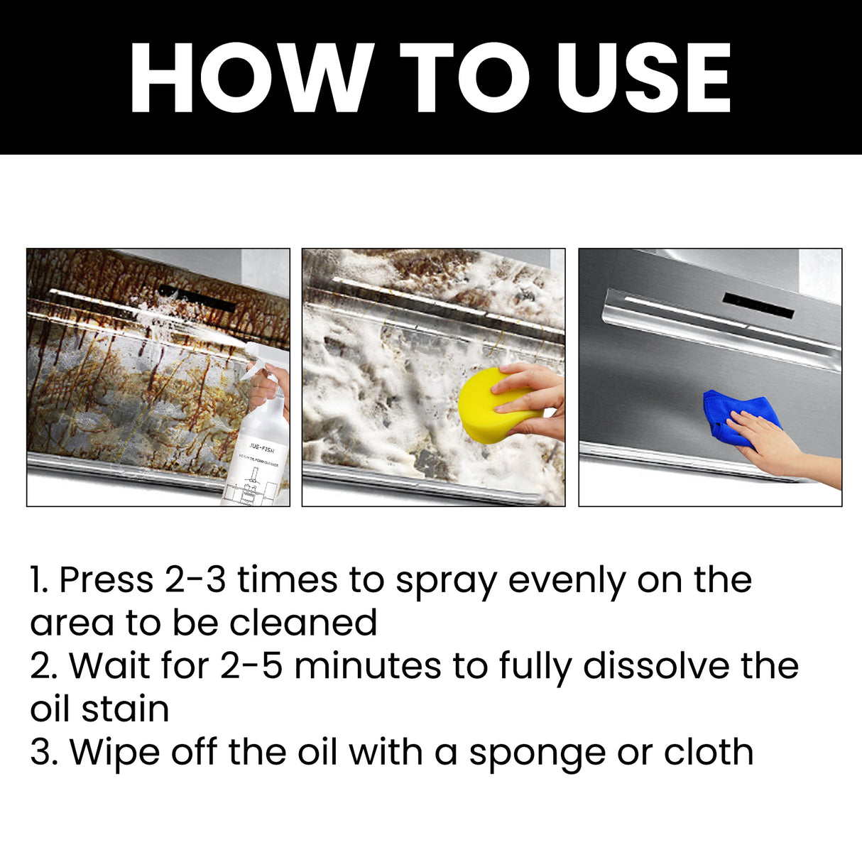 Heavy Oil Foam Cleaner, Kitchen Stove Range Hood Wash Basin Oil Dirt Removal Cleaner - V.I.P Digital Presence