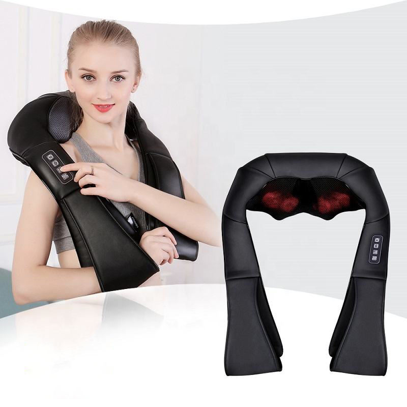 LUYAO LY-580A+1 shiatsu deep kneading heated Neck shoulder back body massager massage belt shawl massage machine - V.I.P Digital Presence