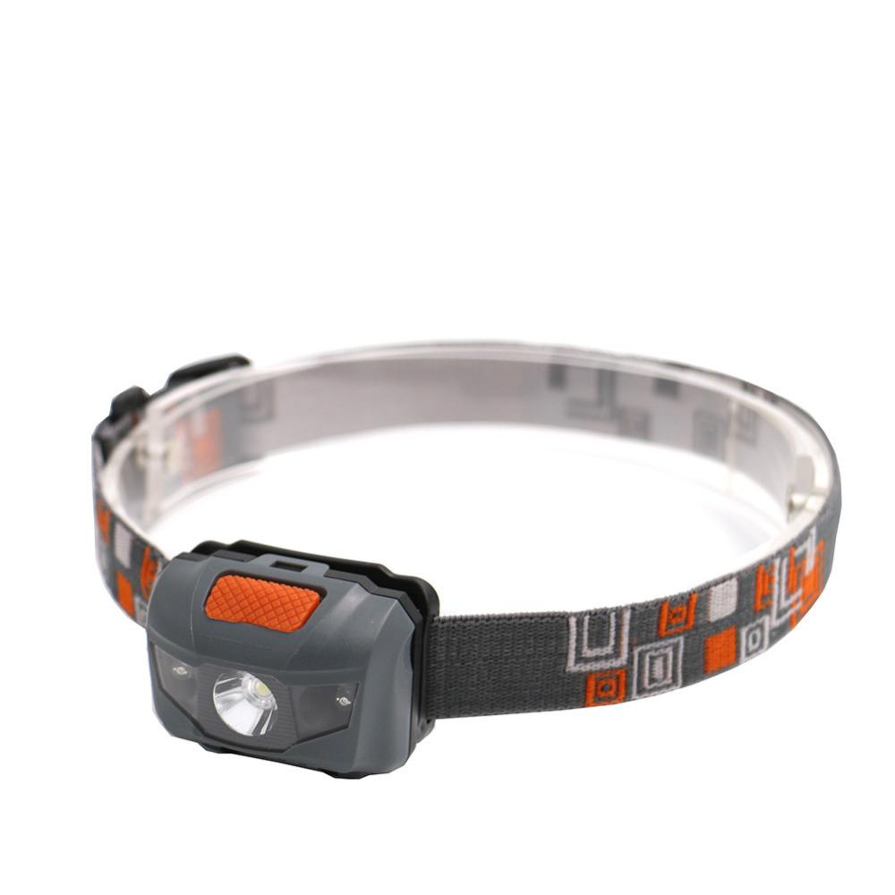 R3 + 2LED 800 Lumens 4 Modes Mini Headlamp Outdoor Headlight Waterproof Lantern Use AAA Battery