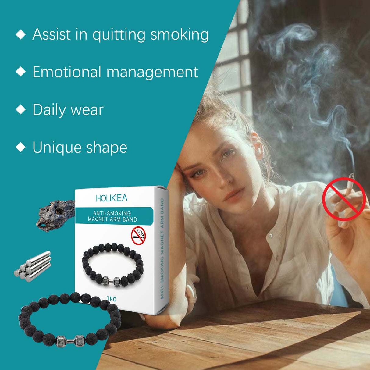 Volcanic Stone Bracelet Men's Bracelet Fashion Pieces Designed With Natural Ingredients Everyday Wear Bracelet - V.I.P Digital Presence