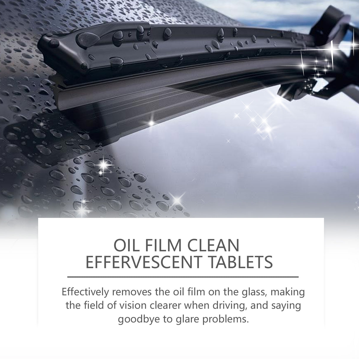 Glass Oil Film Cleaning Tablet, Front Inner Windshield Oil Film Removing Stain Brightening Cleaning Tablet - V.I.P Digital Presence