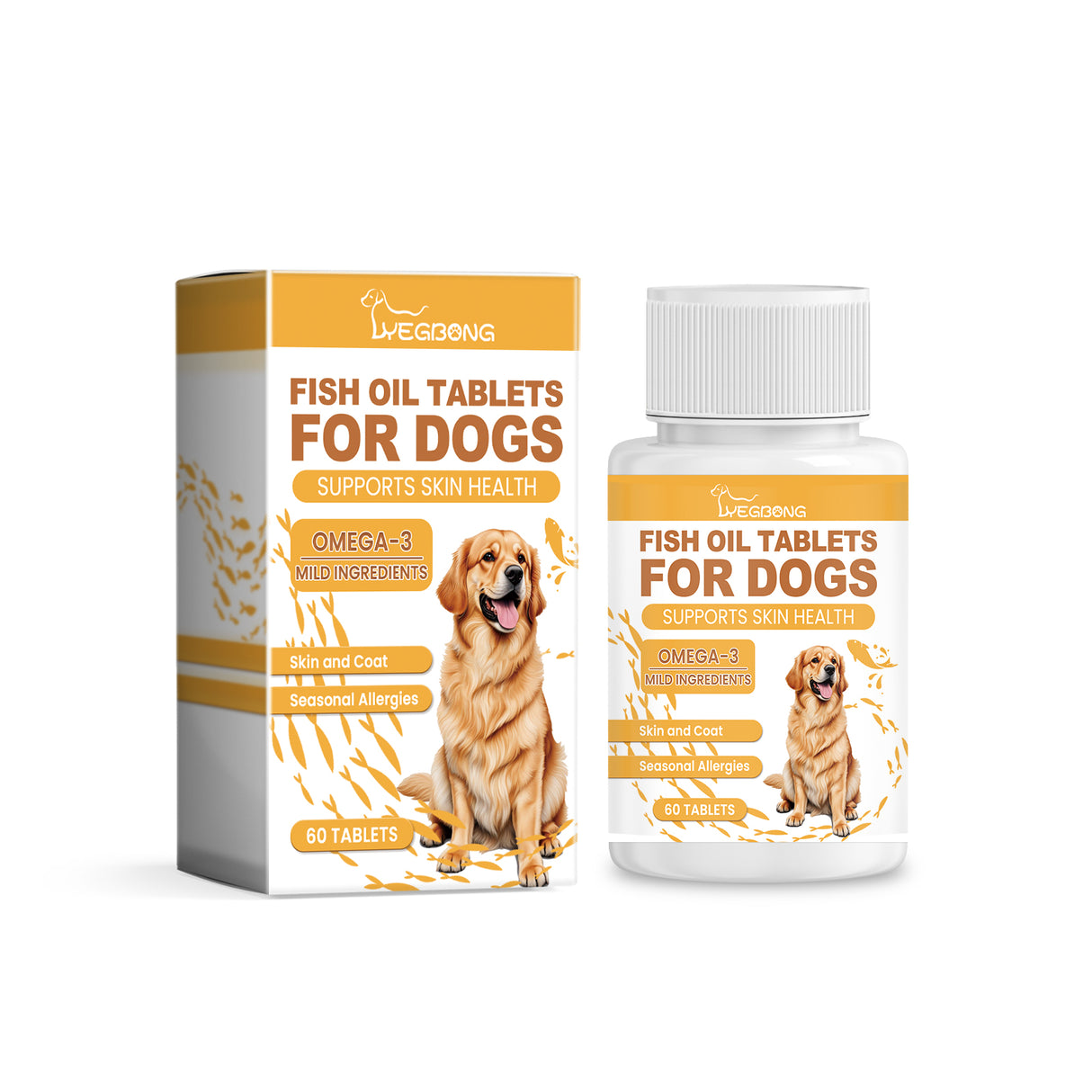 Dog Multi-Dimensional Fish Oil Tablet Pet Dog Hair Care Moisturize Skin Care Pet Health - V.I.P Digital Presence
