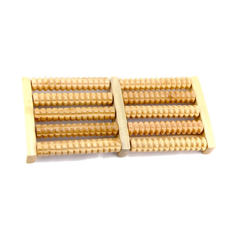 Wooden foot massager high quality wooden five row stress relieving treatment relaxing massage roller health massage tool - V.I.P Digital Presence