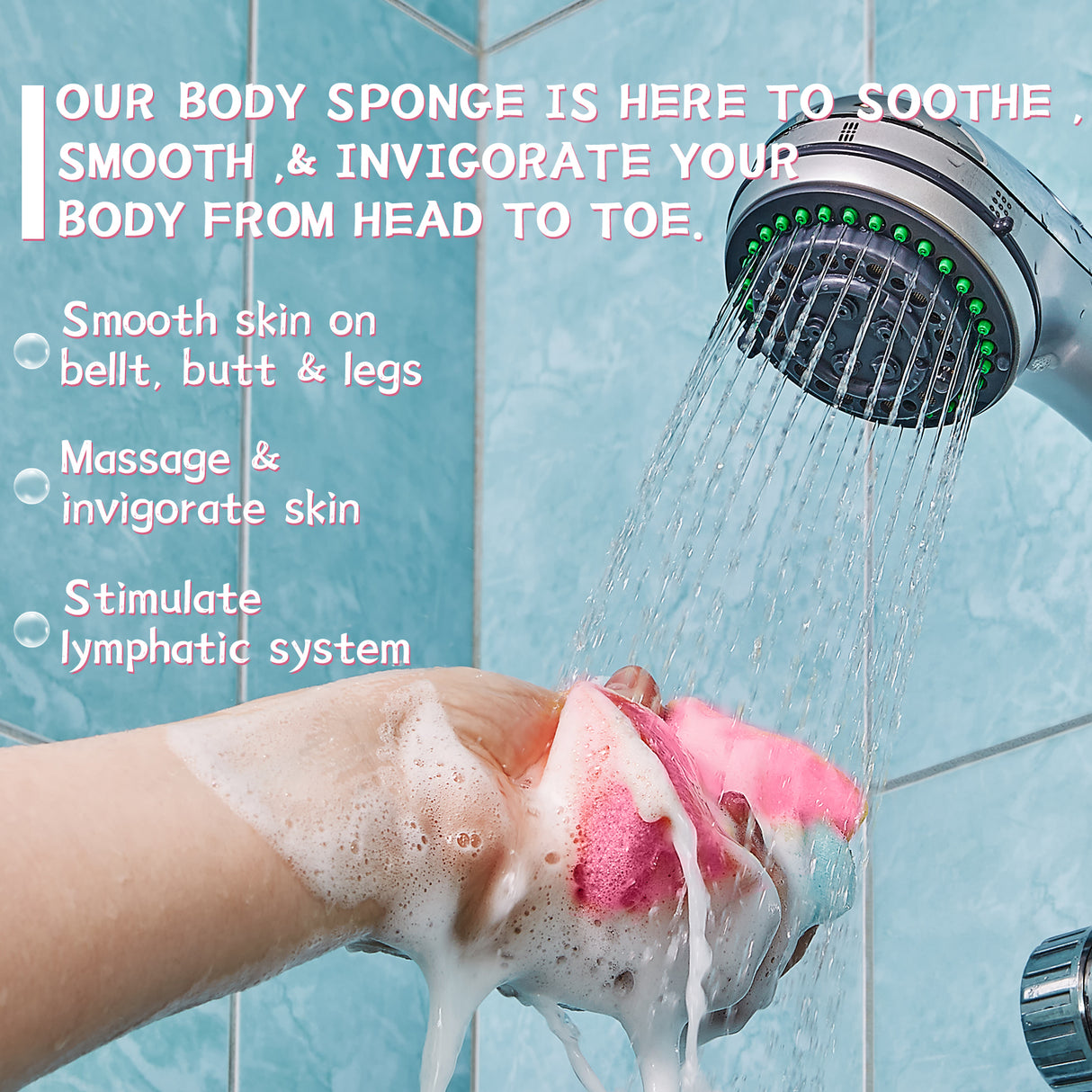 Aromatherapy Body Sponge, Firming Skin Belly Calf Arm Toning Body Cleansing Bath Sponge - V.I.P Digital Presence