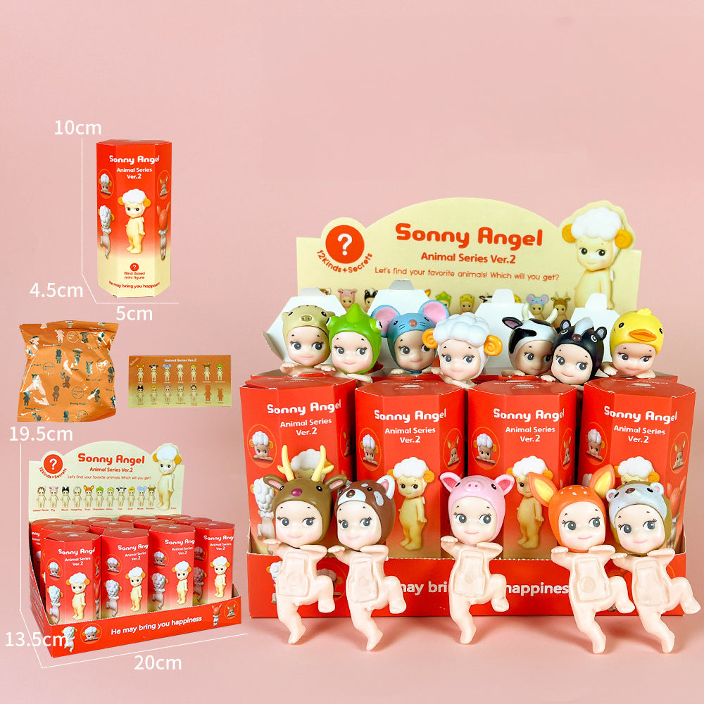 Party Angel Cheek Blind Box Car Ornament Mobile phone Decoration Handmade Anime Doll Finished End Box - V.I.P Digital Presence